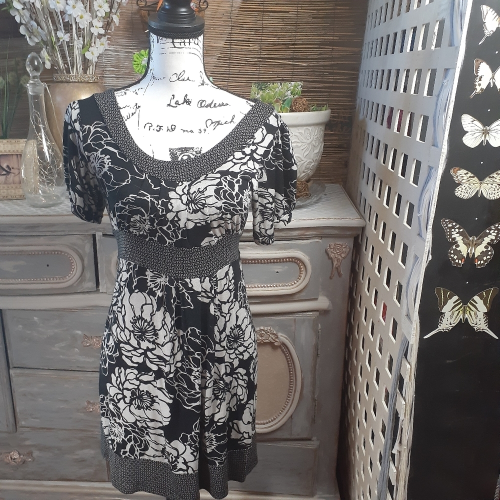 Poetry Black Floral Dress